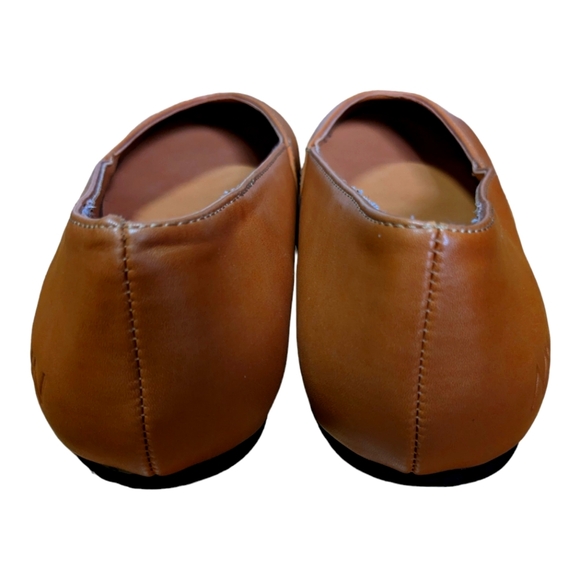 Matt & Nat| NWOT Slip-on Vegan Leather Ballet Flats Viau Tan Caramel |Size: 3UK - Picture 2 of 7